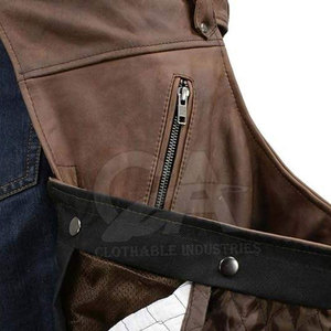 Polainas Profesionales de Cuero Genuino para Equitación, Protección Completa para Piernas, Estilo Vaquero y Rodeo - Product Image 6