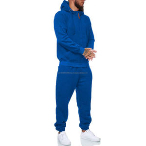 Custom High Quality Breathable 100% Cotton Men's Tracksuits Plain Oversized Jogging Suit Winter Plus Size Sportswear Sets 2026 - Product Image 2