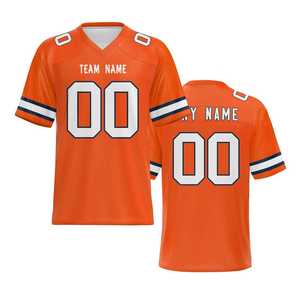 Maillot de football américain à prix d'usine, vente en gros, design personnalisé, court, respirant, antibactérien, séchage rapide, unisexe, pour adultes, sport - Product Image 1