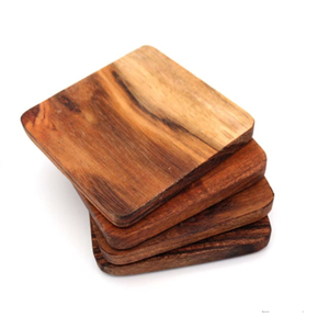 Wholesale Custom Logo <b>Walnut</b> Wood Coasters Handcrafted Wooden Drink Mats for Luxury Home & Office <b>Table</b> Protection - Product Image 5