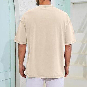Camiseta Oversize de Verano en Jersey Liso |   Camiseta Urbana de Manga Corta con Cuello Redondo de Algodón Premium |   Camiseta Minimalista Unisex - Product Image 6