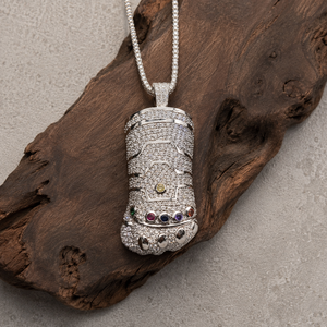 Custom Hip Hop Iced Out <b>Glove</b> Pendant 925 <b>Silver</b> VVS Moissanite Fully Paved Bling Hip Hop Jewelry Charm - Product Image 1