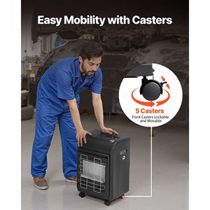 Stufa a Gas Propano da 6000-18000 BTU per Patio, Radiatore a Gas con 3 Modalità di Regolazione della Temperatura e Protezione delle Punte, Ideale per Garage e Esterni - Product Image 5