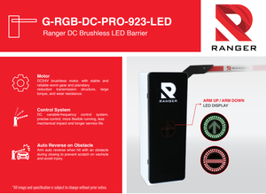Barrière de parking intelligente à moteur DC sans balais avec LED et bras télescopique de 4,5 m à inversion automatique pour système de sécurité - Product Image 6