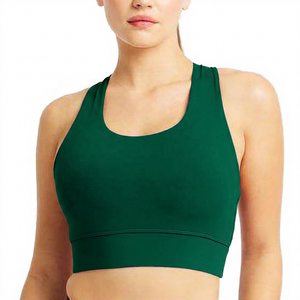 Purple High Neck Sports <b>Bra</b> Women's Workout Yoga Fitness <b>Crop</b> <b>Top</b> <b>Supportive</b> Design - Product Image 2