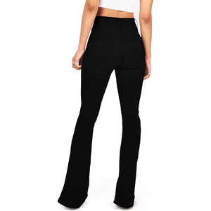 Pantalon évasé en molleton 100 % coton pour femme, coupe-vent et respirant, idéal pour l'hiver – Vente en gros sur mesure - Product Image 3