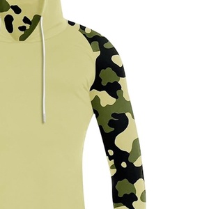 Men's Fitted Hooded Long Sleeve Camouflage Fishing Jersey Moisture Wicking Polyester All Seasons Sport Top - Product Image 4