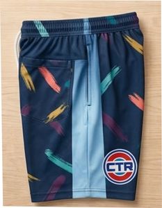 <b>Men's</b> Sporty Mid Waist Animal Print <b>Swim</b> <b>Shorts</b> Elastic Drawstring Quick Dry Beach Sports <b>Shorts</b> - Product Image 3