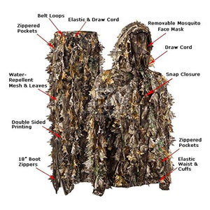 Vêtements de chasse modernes pour l'extérieur avec tissu respirant et confortable, tenue d'entraînement, combinaison de chasse - Product Image 2