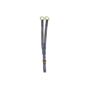 Martingala de cuero para caballo con anillas y hebilla de latón para equitación - Product Image 1