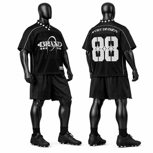 Ensemble de maillot et short de football américain de qualité supérieure, uniforme sportif respirant, vêtements d'équipe personnalisés pour les entraînements et les matchs - Product Image 4