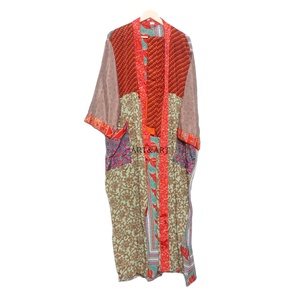 Handcrafted 100% Silk Silk Screen Printed Luxury Floral Toiletry & <b>Pouch</b> Set-Elegant <b>Drawstring</b> Closure Travel Organizers - Product Image 1