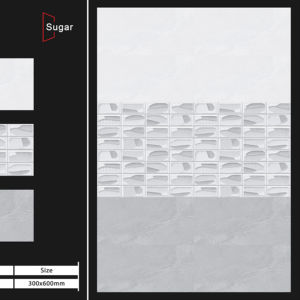 กระเบื้องผนังลายเรียบง่ายขนาด 300x600 มม. เหมาะสำหรับธีมตกแต่งภายในที่สะอาดตา พร้อมความทนทานจากพอร์ซเลนที่เชื่อถือได้ - Product Image 1