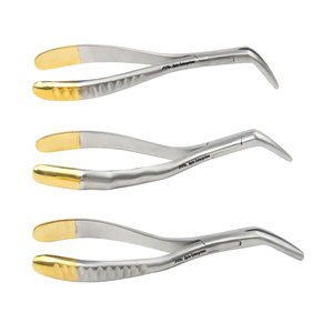 Dental Root Forceps <b>Set</b> Manual Minimally Invasive Broken Root Extractor Surgical Tooth Removal <b>Pliers</b> Upper Mandible Universal - Product Image 4
