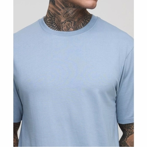 T-shirts personnalisés pour hommes, style streetwear, coupe classique, 100% coton, teinture unie, grandes tailles, séchage rapide, respirants, manches courtes - Product Image 2