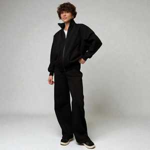 Ensemble de survêtement en molleton épais unisexe, vêtements de sport personnalisés, vente en gros - Product Image 1
