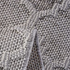 LOOM and LUXE 2X8 ชุดพรมปูพื้นในร่ม/กลางแจ้งสีขาว/เทา - Product Image 5