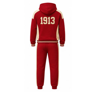 Ensemble sweat-shirt et jogging Delta Sigma Theta, survêtement rouge et noir Delta Sigma Theta, tenue assortie pour la sororité Delta Sigma Theta - Product Image 6