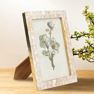 Cadre photo luxueux en nacre pour salon, étagère ou table, présentoir de photos, cadre MOP, cadeau de mariage, décoration - Product Image 3
