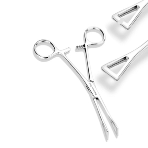 Non Slip Durable 18cm Good Supplier With Best Price Easy To Use Fully Customized Made Stainless Steel Material <b>Piercing</b> <b>Clamps</b> - Product Image 1