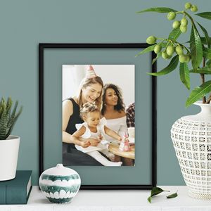 Black Floating Wall Picture <b>Frame</b> Made of Durable <b>Plastic</b> - Product Image 2
