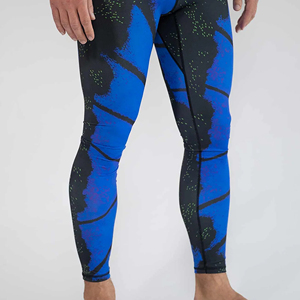 Wholesale Men's Sport Seamless Compression Fitness Tights <b>Leggings</b> Custom Design Elastic Waist Anti-Bacterial Breathable - Product Image 4