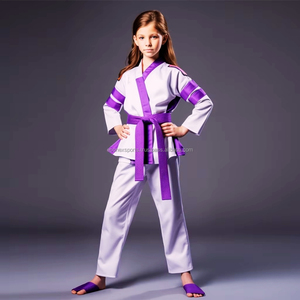 Uniforme de Jiu-Jitsu de haute qualité 100% coton lavé et extensible pour les arts martiaux et le karaté ECONEX SPORTS 300g Léger Unisexe - Product Image 5