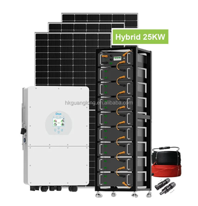 Système solaire complet 5 kW 10 kW 15 kW 20 kW 30 kW, système de panneaux solaires hybrides pour maison, système photovoltaïque résidentiel - Product Image 1