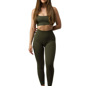 Conjunto de Compresión para Mujer, Tejido Elástico de Soporte, Ropa Deportiva para Gimnasio, Entrenamiento, Fitness, Running - Product Image 1