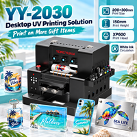 Imprimante UV de bureau A4 2030, machine à jet d'encre numérique pour coques de téléphone, articles en cuir, acrylique et cadeaux promotionnels