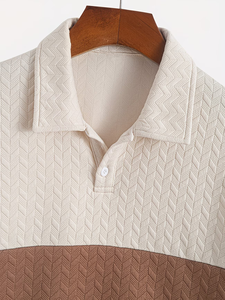 Chemise Homme Color Block Transparente en Tissu Tricoté Respirant à Manches Courtes Légèrement Extensible pour l'Été Lavage à la Main Service OEM - Product Image 3