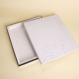 Customizable Eco-Friendly <b>Biodegradable</b> Clothing <b>Packaging</b> Box Rigid Cardboard Embossing UV Coating Sponge Lining Folding Paper - Product Image 1