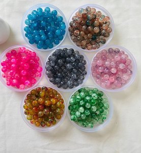 Customized Color Round Faceted Resin <b>Beads</b> with 3D Cartoon Design High Grade Customizable Size for Jewelry Making - Product Image 2