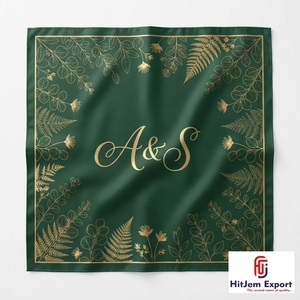 Pañuelo Cuadrado Personalizado de Alta Gama con Estampado, Estilo Seda, Hiyab de Moda, Chal, Envoltura para la Cabeza, Marca Privada, OEM, ODM, Textil Personalizado - Product Image 3