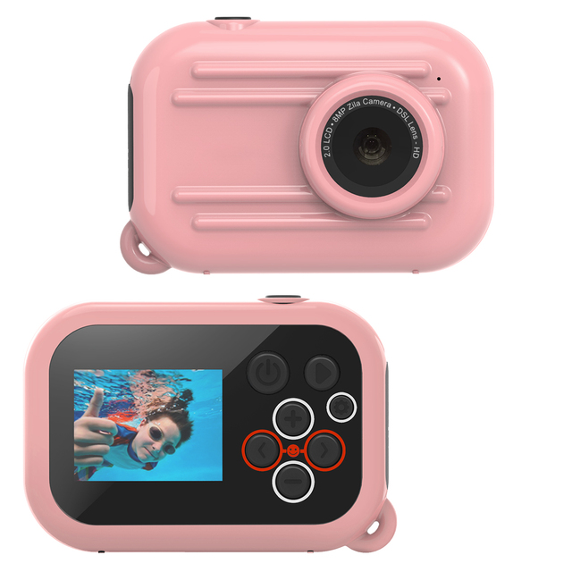 Children's Camera Waterproof Kids Digital Camera 32GB Card for Boys Girls with Photo Video Recording Christmas Birthday Gift