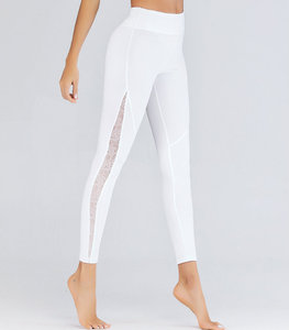 High Waisted Drawstring Simple Yoga <b>Leggings</b> Full Length Solid Color Eco-Friendly Spandex Nylon <b>Women</b> Workout Fitness Pants <b>Red</b> - Product Image 3