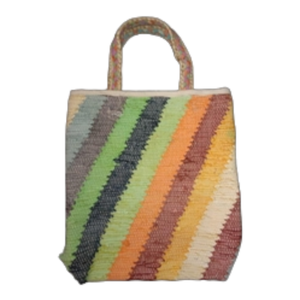 handloom <b>bag</b> with Logo Cheap Custom Printed Recyclable Fabric Pink White Blue Silk Customized Tote Style Surface Pcs - Product Image 6