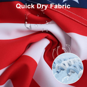 Short de bain pour hommes en gros, style urbain, motif uni, taille élastique, séchage rapide, respirant - Product Image 6