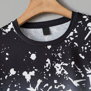 Ensemble de vêtements de sport décontractés pour hommes, nouvelle mode, respirant, polyester/coton, tenue d'été, t-shirts et shorts de course à pied - 2 pièces - Product Image 3