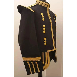 Chaqueta de Uniforme Escocesa Negra para Hombre, 100% Lana de Alta Calidad, Tradicional, Venta al Por Mayor - Product Image 2