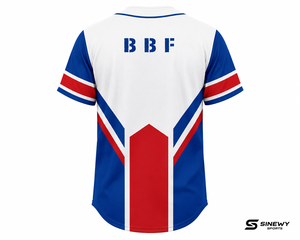SINEWY SPORTS Baseball Jersey Unisex Short Sleeve Heat-Transfer Printed Moisture-Wicking Polyester Regular Fit Custom Team Name - Product Image 3