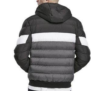 Custom Printed Stand Collar Men's Puffer Jacket for Winter Outdoor Canvas Coats with Male Padded Bubble <b>Warm</b> Feature - Product Image 6