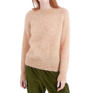 Jersey de mohair de mujer Premium, ropa de calle Vintage de punto con cuello redondo, hombro caído, grueso, cálido, invierno, sublimación, estilo informal - Product Image 3