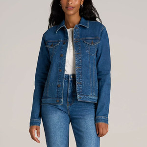 Vestes en jean pour femmes de qualité supérieure, conçues pour sublimer votre garde-robe avec un style classique et une coupe confortable pour les looks décontractés. - Product Image 4