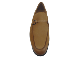 Mocassins en daim pour hommes, bout rond, avec boucle décorative, couleur unie, respirants, pour toutes les saisons, chaussures décontractées - Product Image 1