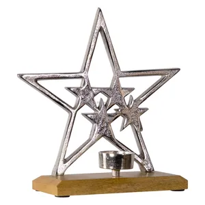 Support de bougie en métal fait main par l'usine OEM pour centre de table de mariage, décoration de table à manger, décoration de maison de luxe, fabriqué par Zahid exports - Product Image 4