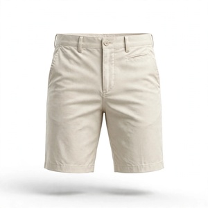 Shorts chino pour homme, élégants, taille haute, fermeture éclair, écologiques, en coton extensible, coupe slim, décontractés, avec poches, exportés du Bangladesh - Product Image 5