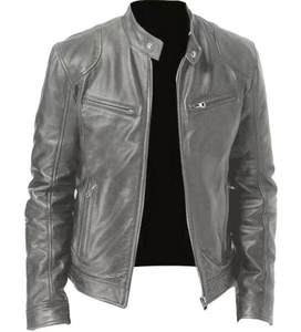 Spring and Autumn New Style <b>Jackets</b> Factory Custom Cowhide Genuine Leather <b>Jacket</b> Men's Fashion Old Collar <b>Biker</b> <b>Jackets</b> - Product Image 5