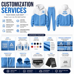 Conjunto Deportivo Personalizado para Hombre, Chaqueta con Capucha y Cremallera Completa, Pantalones Jogger, Ropa Deportiva Informal Sólida, 100% Algodón, Logotipo Personalizado, Marca Privada, OEM - Product Image 4