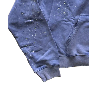 Sudadera con Capucha de Invierno de Alta Calidad, 100% Algodón, con Diseño de Bolsillo, Tejido Transpirable, Logotipo Personalizado en Relieve 3D para Hombre - Product Image 4
